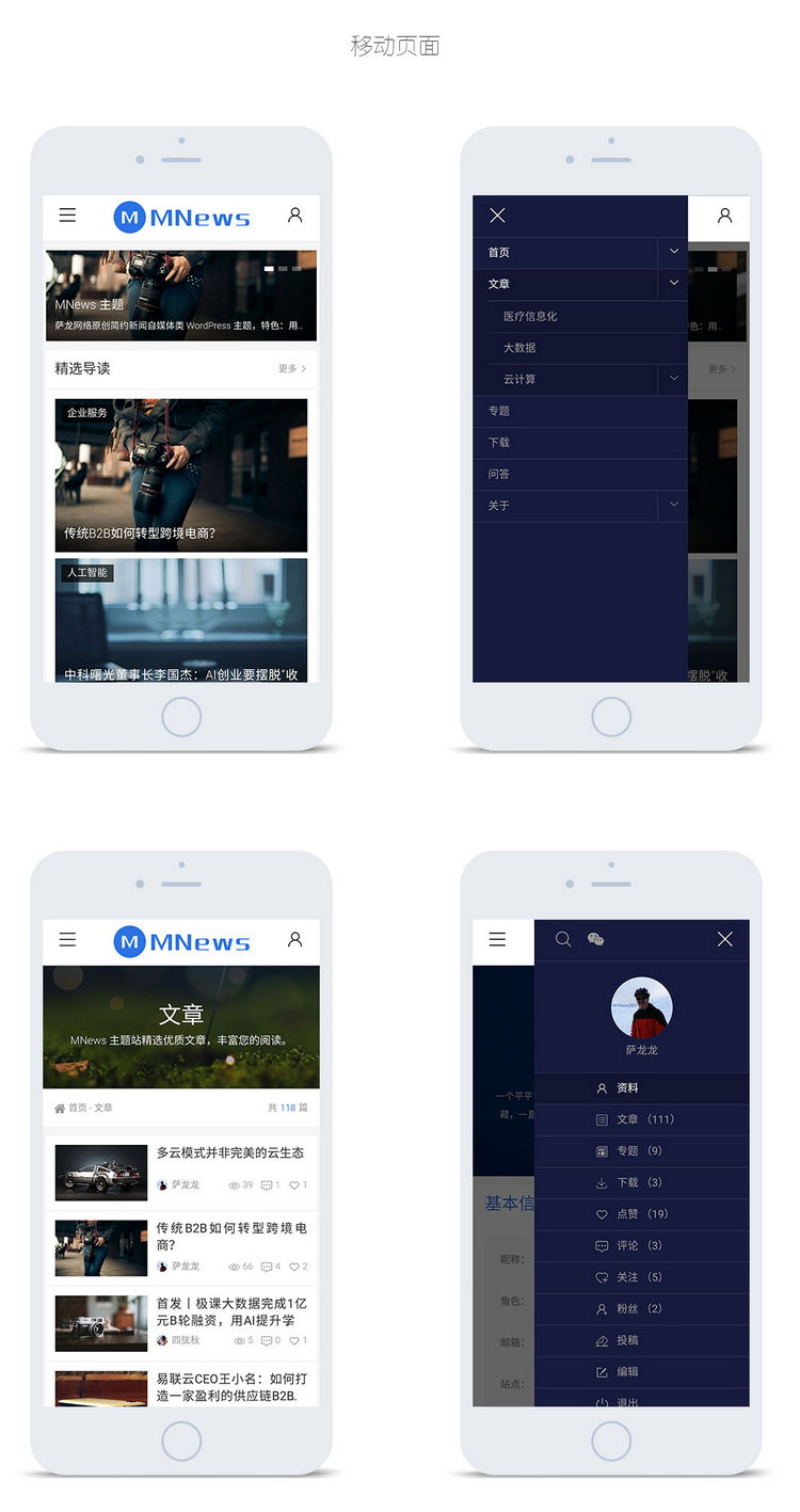 WordPress主题推荐之简约新闻自媒体主题 MNews