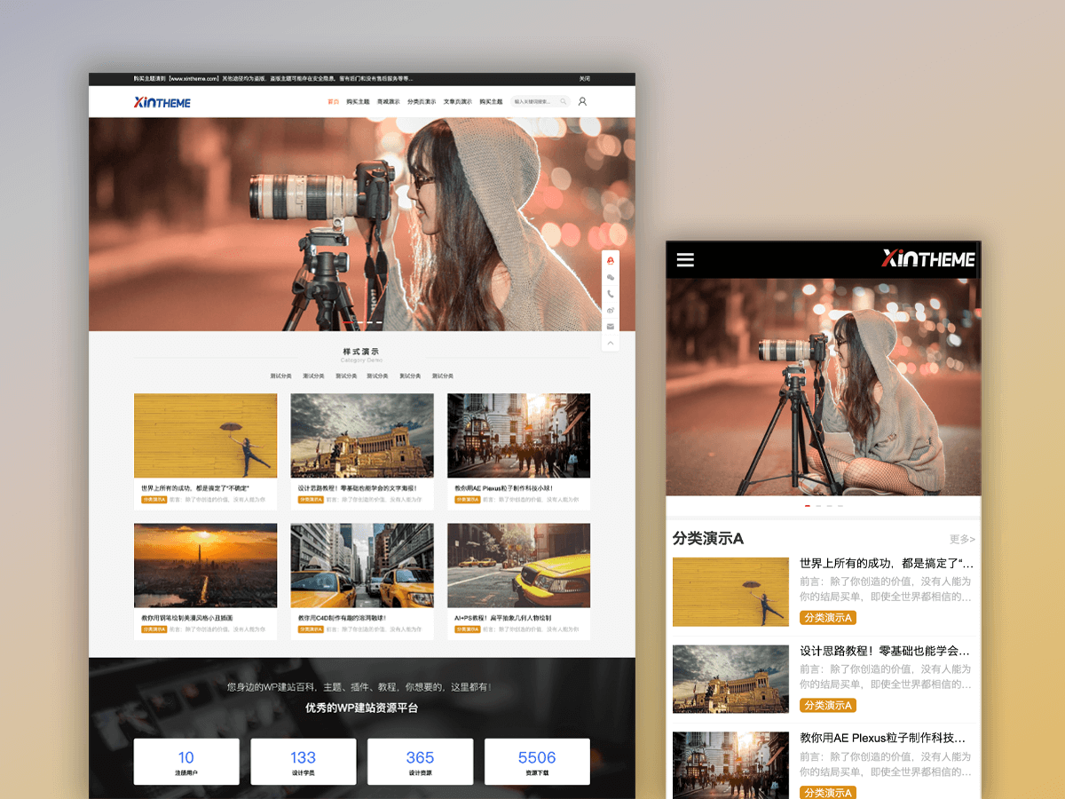 WordPress主题推荐之 服务行业企业主题 Leading