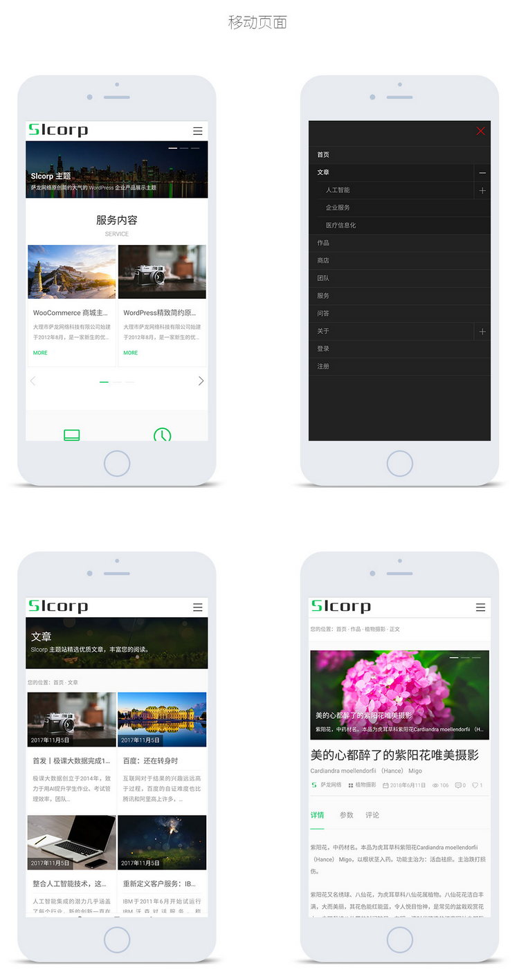 WordPress主题推荐之高端企业产品展示主题 Slcorp