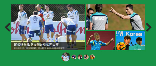 [代码样式]制作网易2014巴西世界杯专题幻灯片