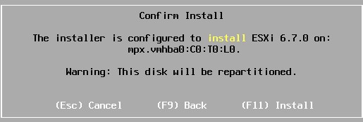 [主机运维]香港服务器中安装VMware ESXi6.7的系统