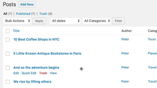 WordPress中如何排序文章顺序 WordPress中如何排序文章顺序