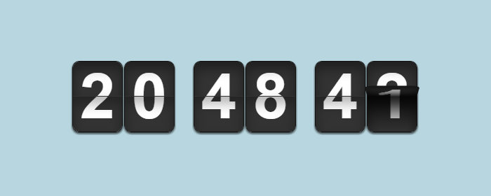 [代码样式]flipTimer – jQuery时钟翻牌效果插件