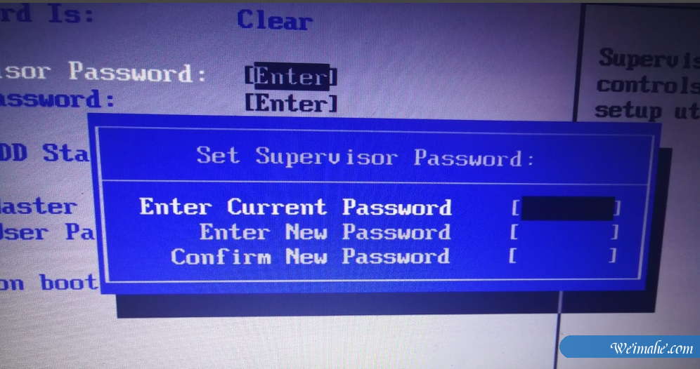 [系统知识]bios密码如何设置