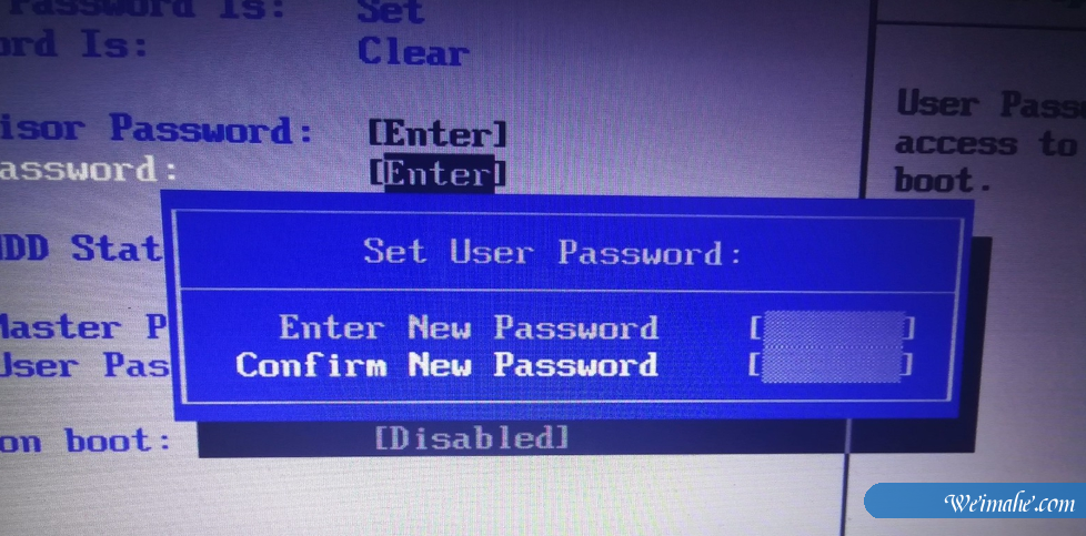 [系统知识]bios密码如何设置