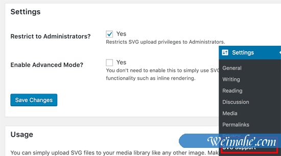 如何在WordPress中添加SVG