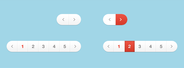 [代码样式]灰色红色风格分页HTML