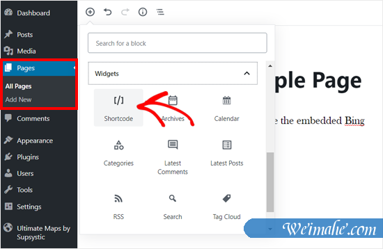 如何在WordPress中嵌入Bing地图