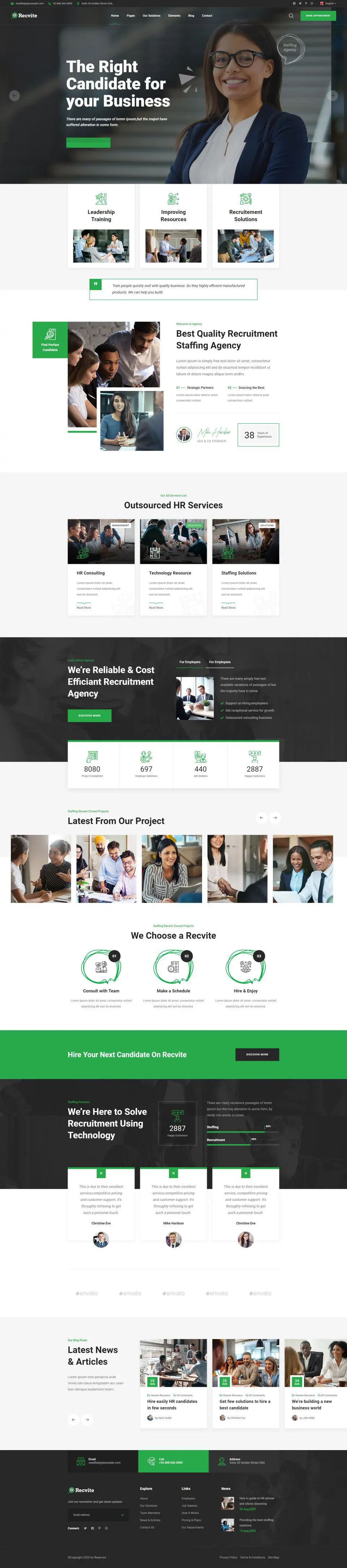 响应式人力资源公司网页HTML模板-BTSP3677