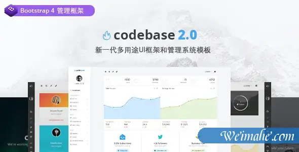 响应式Bootstrap4后台Html模板