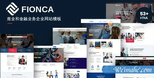 商业和金融业务企业网站bootstrap模板