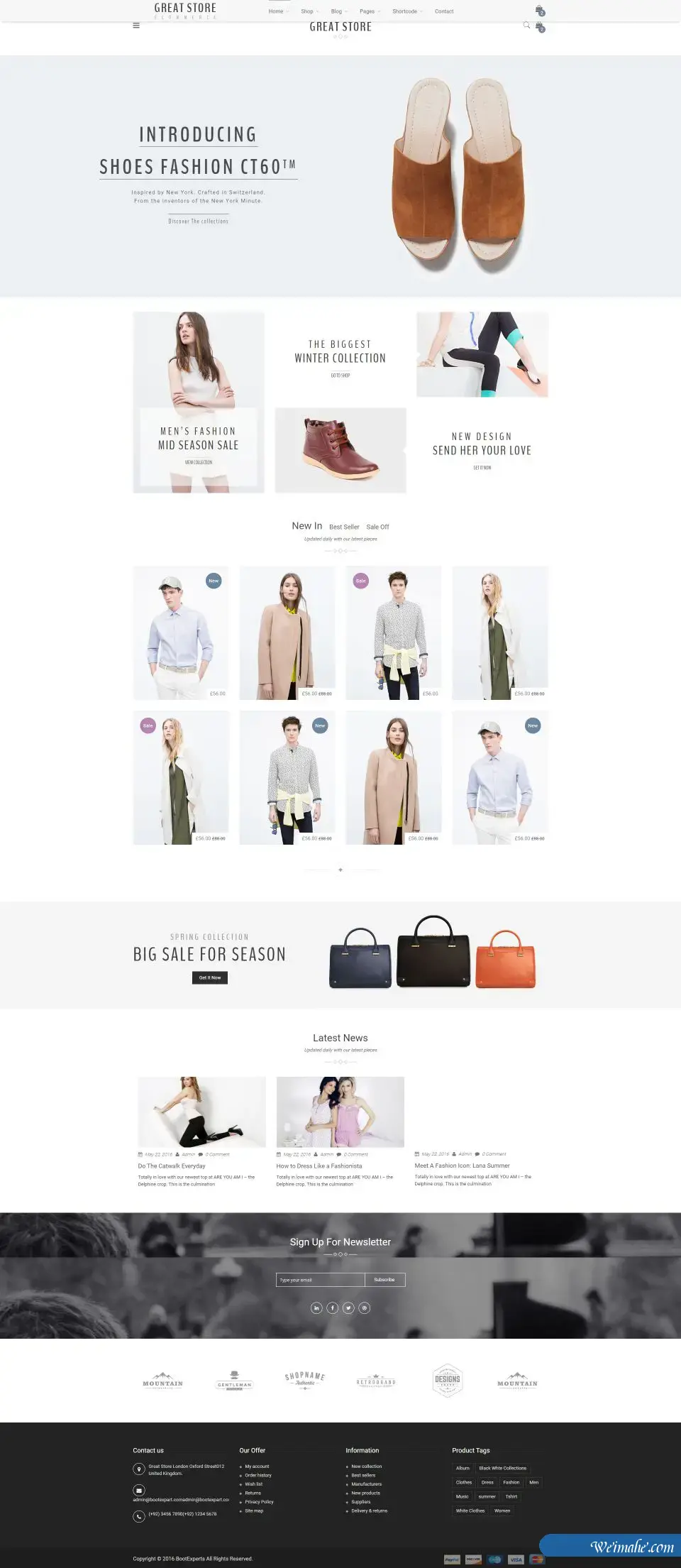 BootStrap电子商务时尚模板-BTSP4179