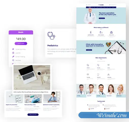 响应式bootstrap医疗行业医院模板