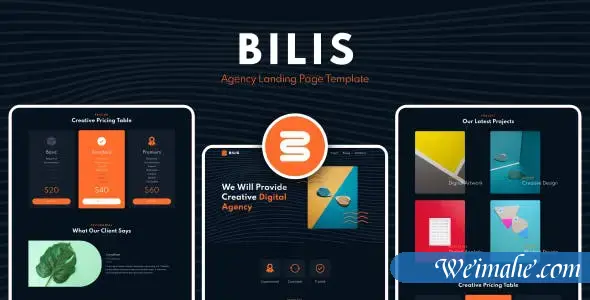 创意单页HTML5机构企业网页模板