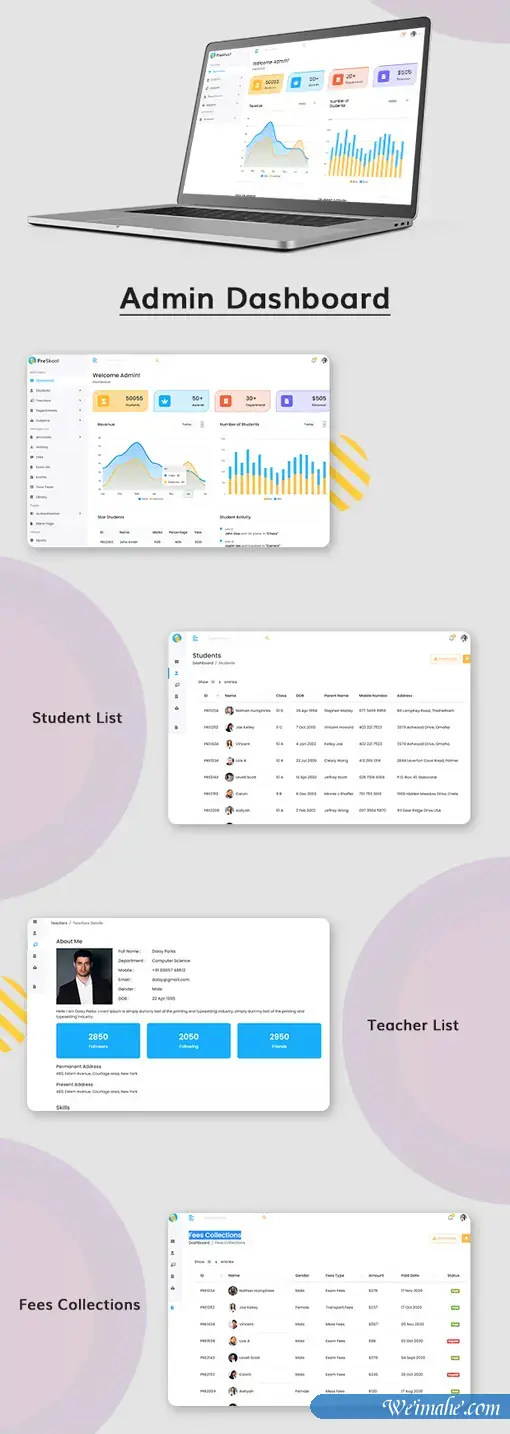 学校管理系统页面前端HTML模板 学校管理系统页面前端HTML模板