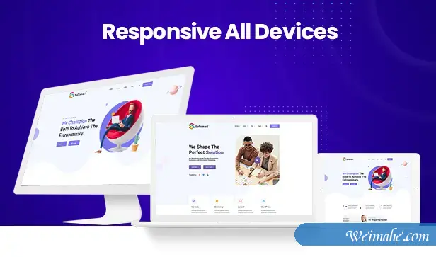 创意插画风格企业商务网页模板