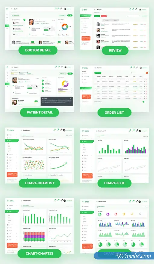 医院后台管理系统软件前端模板