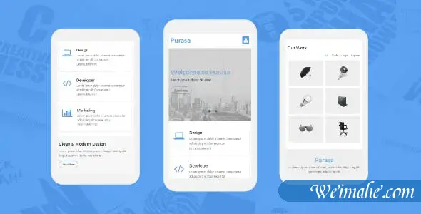 简约响应式移动端HTML5模板