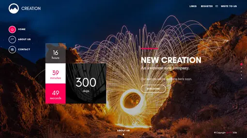 响应式炫酷即将上线html
