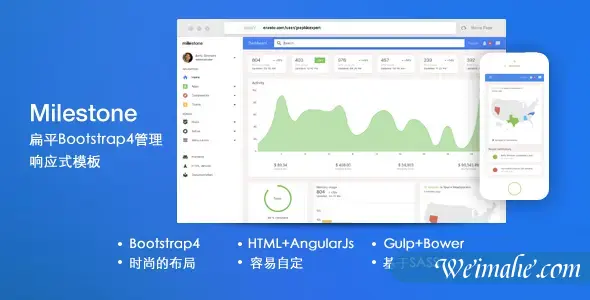 通用的Bootstrap4后台模板 通用的Bootstrap4后台模板