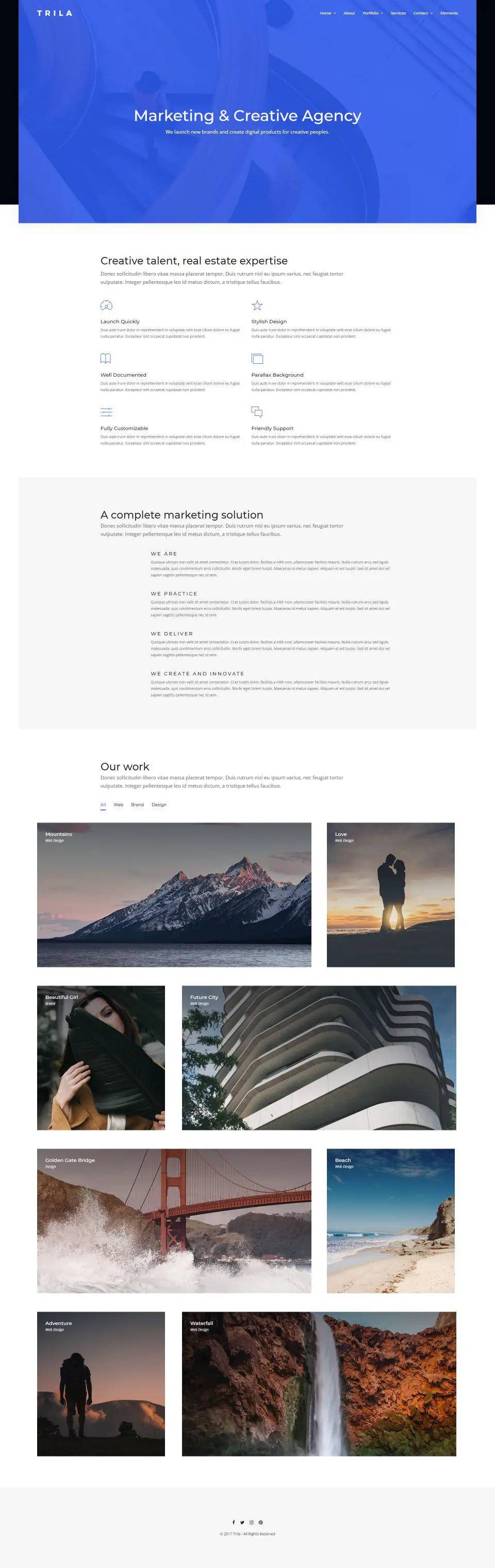 创意个人工作室公司html5模板-BTSP4107