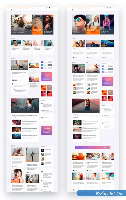 新闻资讯网站模板响应式前端设计