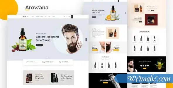 胡子油男士用品电商网站bootstrap模板 胡子油男士用品电商网站bootstrap模板