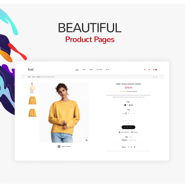 响应式服装商城HTML5模板
