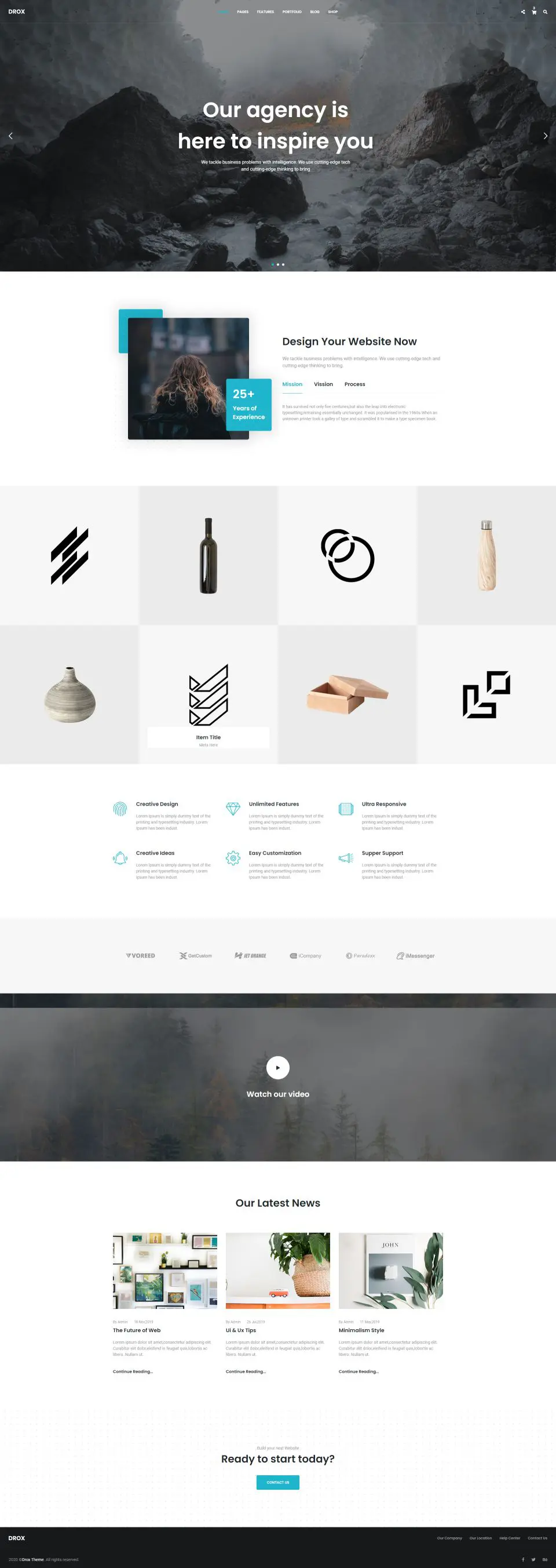 机构和作品集HTML5响应式模板-BTSP4378