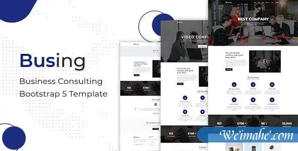 大气bootstrap5企业网站前端模板