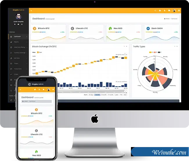 响应Bootstrap4管理后台模板