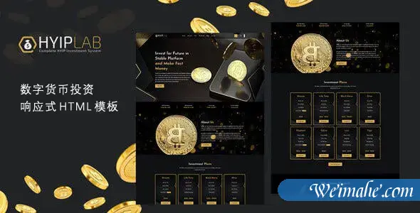 酷炫虚拟货币投资网站bootstrap模板 酷炫虚拟货币投资网站bootstrap模板