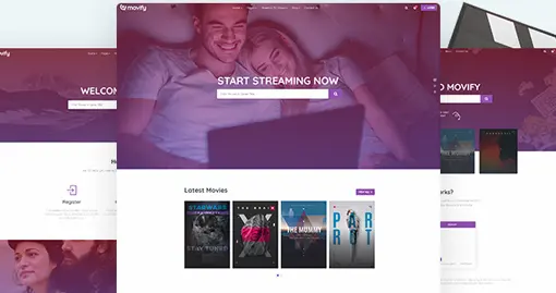 Bootstrap电影视频网站模板