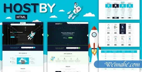 Bootstrap4域名服务器商模板 Bootstrap4域名服务器商模板