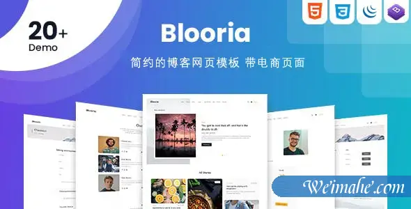 响应设计博客HTML模板带电商页面 响应设计博客HTML模板带电商页面