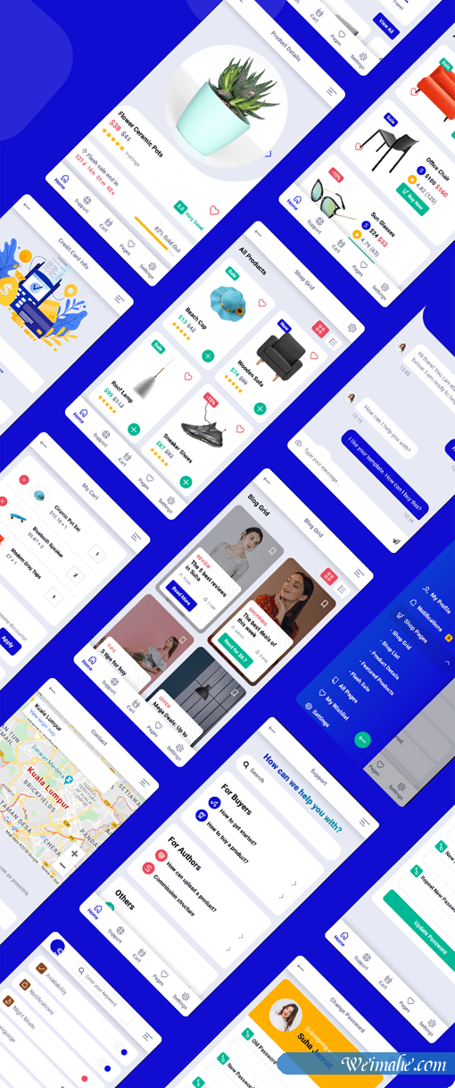 移动端电子商务购物商店前端模板