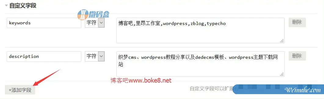 Typecho文章自定义字段的使用方法