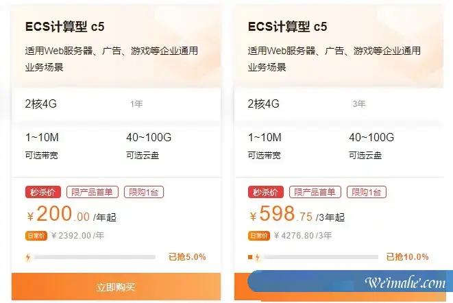 中小企业用阿里云2核4G云服务器够用吗?价格大概多少钱一年?