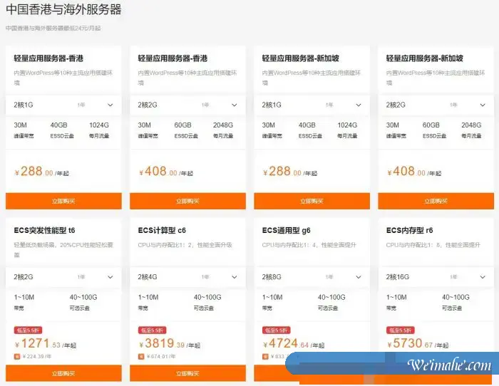 阿里云香港新加坡等海外云服务器有优惠吗?价格是多少?
