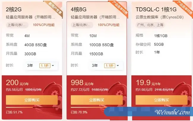 2022年3月建站便宜云服务器推荐:阿里云1核2G/年38元;腾讯云2核2G4M仅40元/年起 2022年3月建站便宜云服务器推荐:阿里云1核2G/年38元;腾讯云2核2G4M仅40元/年起