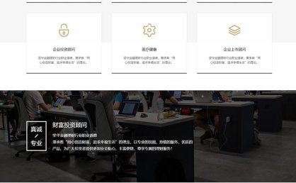 [织梦模板]响应式金融投资理财类网站模板(自适应手机端)