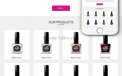 [织梦模板]响应式外贸化妆美容产品网站模板(自适应手机端)