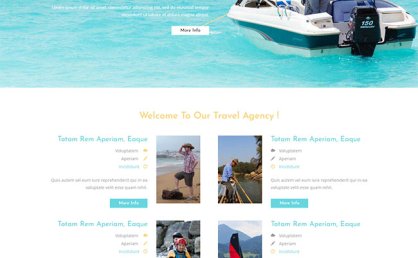 [静态网页模板]游艇租赁企业网站模板