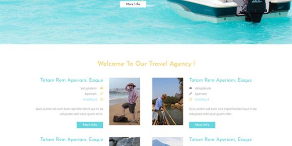 [静态网页模板]游艇租赁企业网站模板