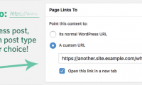 WordPress插件 - 页面任意链接插件:Page Links To