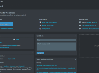 WordPress插件 - 仪表盘黑色模式上线