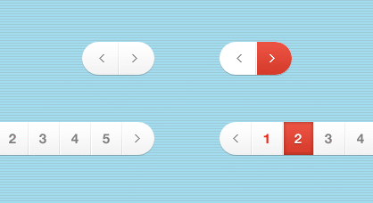 [代码样式]灰色红色风格分页HTML