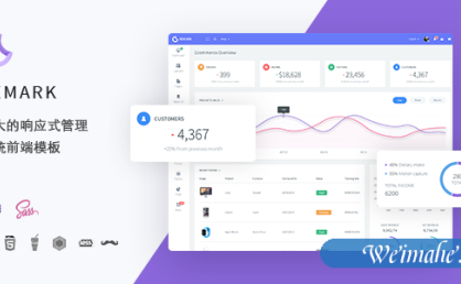 Bootstrap4窄导航管理系统框架
