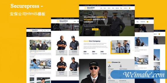 安保公司网站Html模板