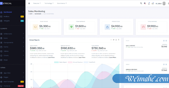 多用途管理后台系统bootstrap前端模板